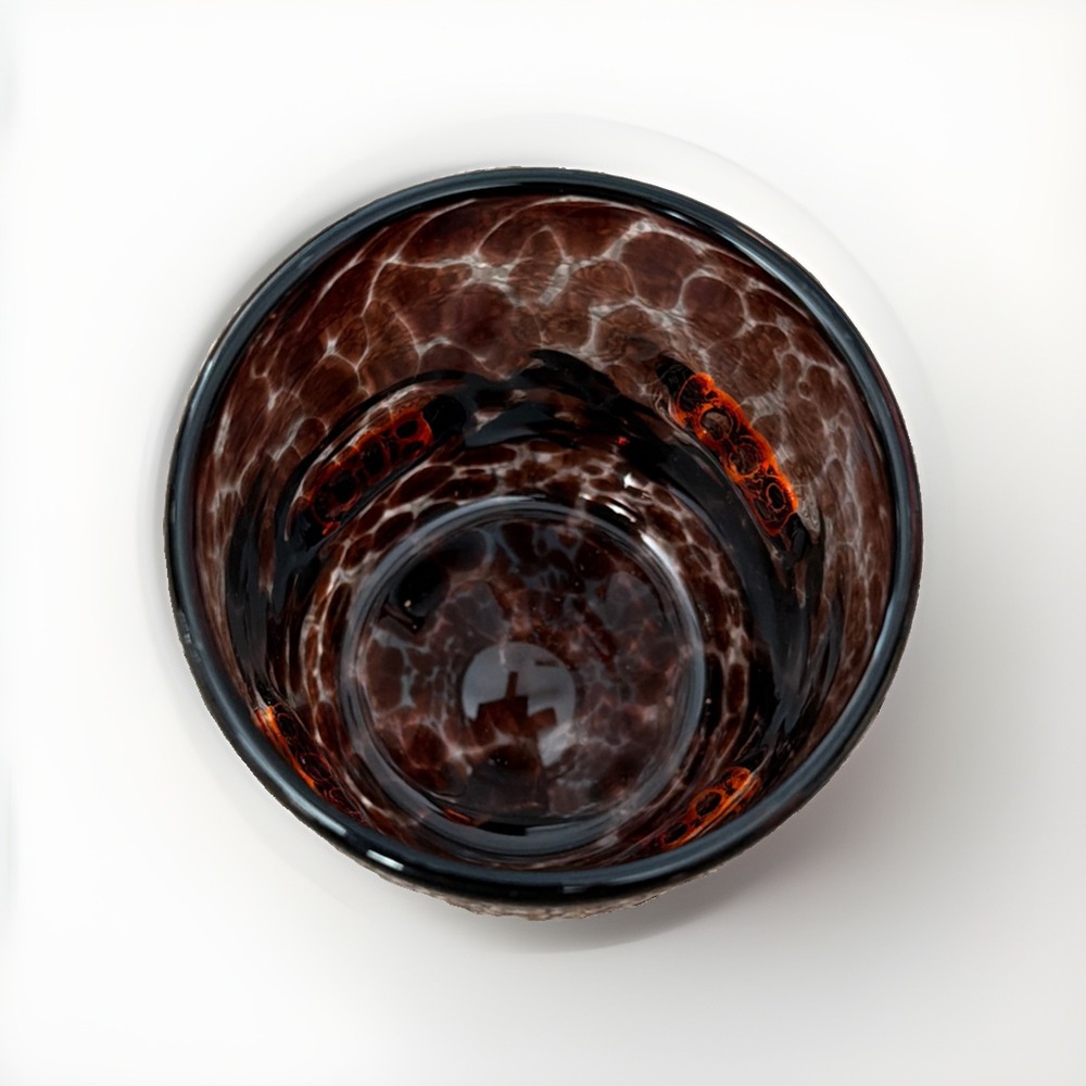 Anthropologie Halloween Mystic Icon Juice Glass Boo Black Orange 17 Oz New - Picture 3 of 4